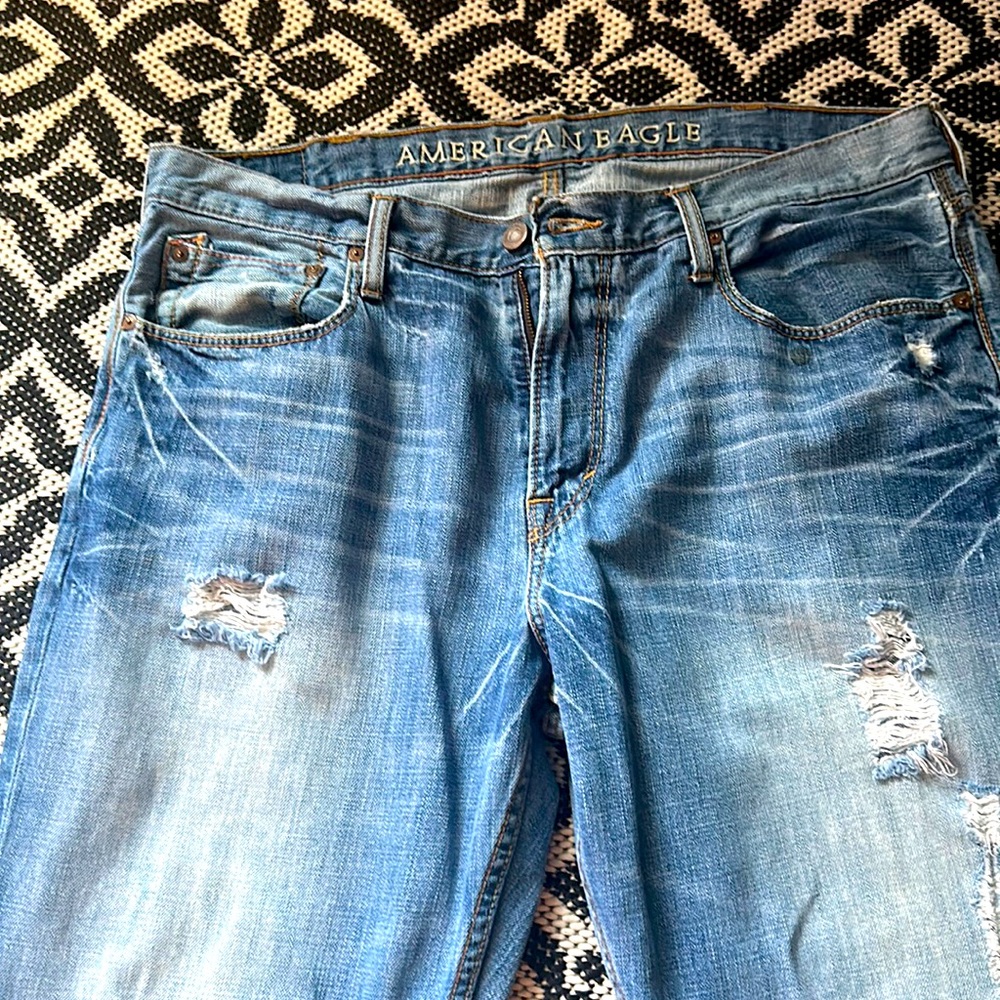 Light wash jeans, worn, perfect condition